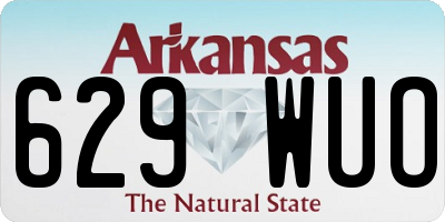AR license plate 629WUO