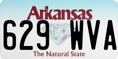 AR license plate 629WVA