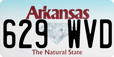 AR license plate 629WVD