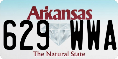 AR license plate 629WWA