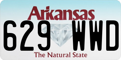 AR license plate 629WWD