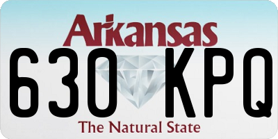 AR license plate 630KPQ