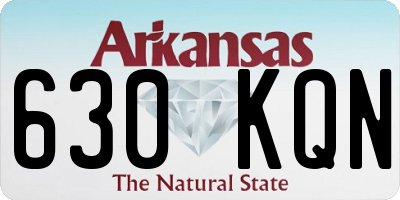 AR license plate 630KQN