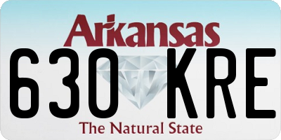 AR license plate 630KRE