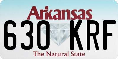 AR license plate 630KRF