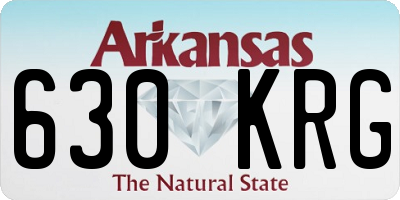 AR license plate 630KRG