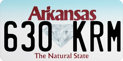 AR license plate 630KRM