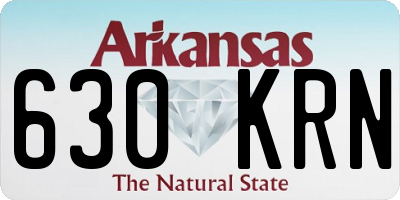 AR license plate 630KRN