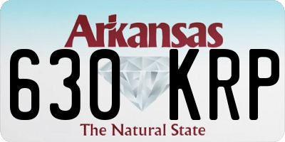 AR license plate 630KRP