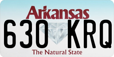 AR license plate 630KRQ