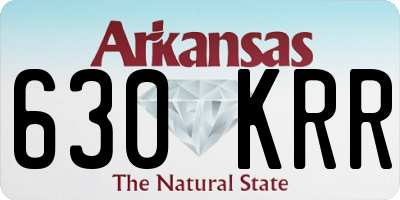 AR license plate 630KRR