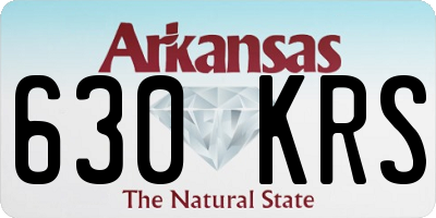 AR license plate 630KRS