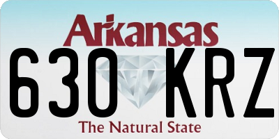 AR license plate 630KRZ