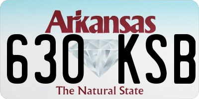 AR license plate 630KSB