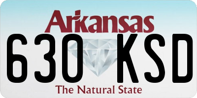 AR license plate 630KSD