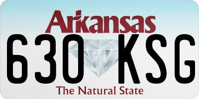 AR license plate 630KSG