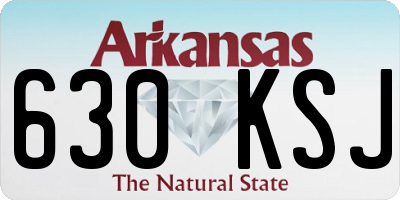 AR license plate 630KSJ
