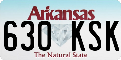 AR license plate 630KSK