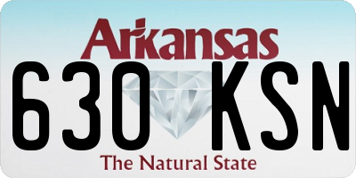 AR license plate 630KSN