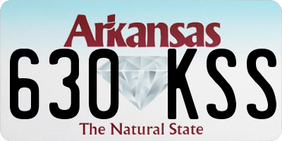 AR license plate 630KSS