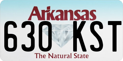 AR license plate 630KST