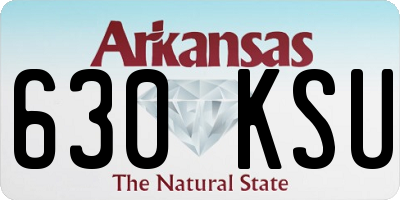 AR license plate 630KSU
