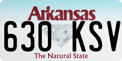 AR license plate 630KSV