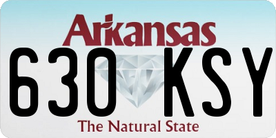 AR license plate 630KSY