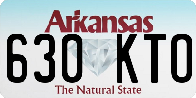 AR license plate 630KTO
