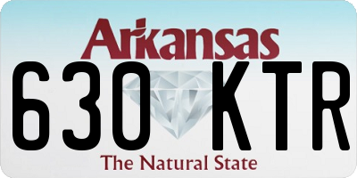 AR license plate 630KTR