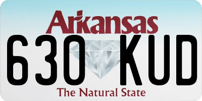 AR license plate 630KUD
