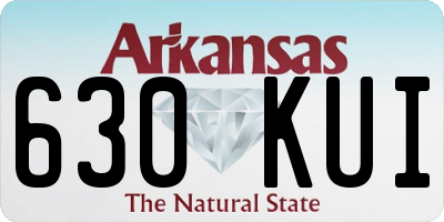AR license plate 630KUI