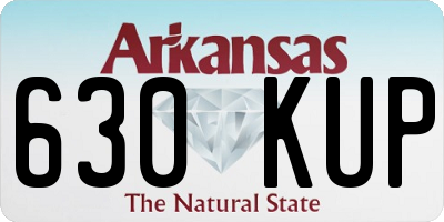 AR license plate 630KUP