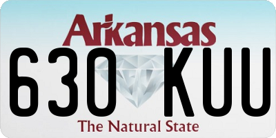 AR license plate 630KUU