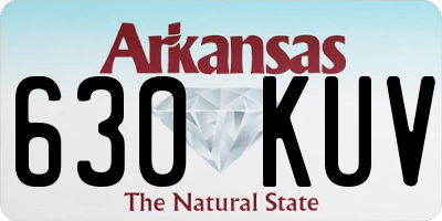 AR license plate 630KUV