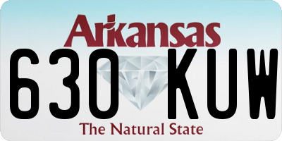AR license plate 630KUW