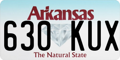 AR license plate 630KUX