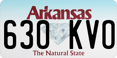 AR license plate 630KVO