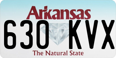 AR license plate 630KVX