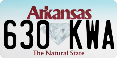 AR license plate 630KWA