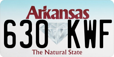 AR license plate 630KWF