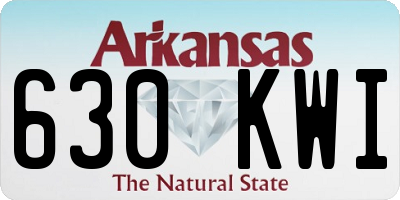 AR license plate 630KWI