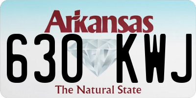 AR license plate 630KWJ