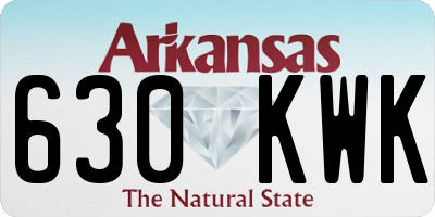 AR license plate 630KWK
