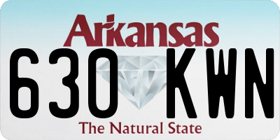 AR license plate 630KWN