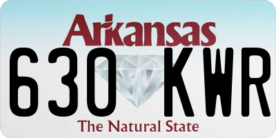AR license plate 630KWR