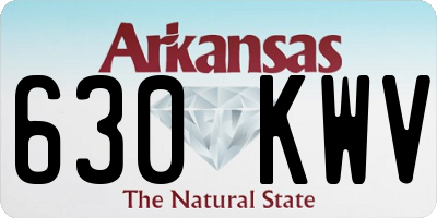 AR license plate 630KWV