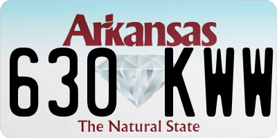 AR license plate 630KWW