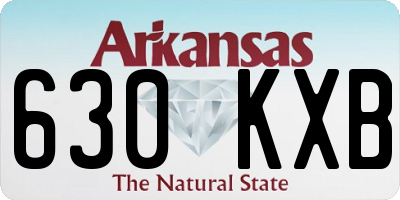 AR license plate 630KXB