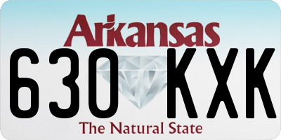 AR license plate 630KXK